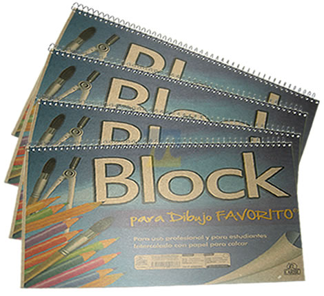 Comprar Block de Dibujo Espiral Caribe Favorito 6220 en MegaOffice.com.ve
