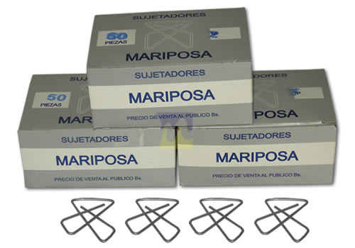 Ver Información de Clips Mariposa N 2 en MegaOffice.com.ve