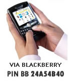 Cont&aacute;ctenos a Trav&eacute;s del Black Berry pin BB 30137D81