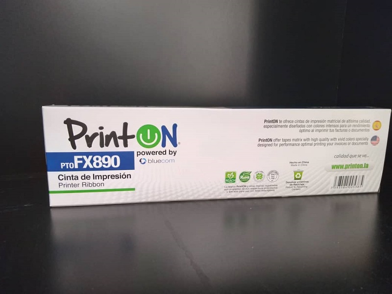 Cinta para Impresora Epson PTOFX890 Printon Negra