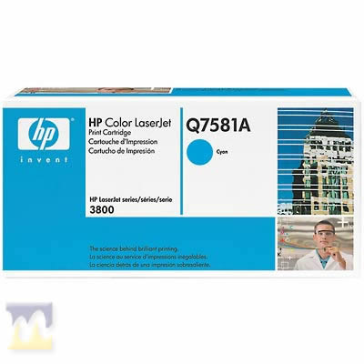 Toner Laserjet HP Q7581A Azul