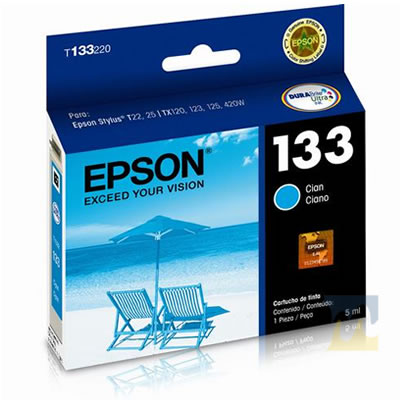 Cartucho de Tinta Epson N 133 T133220 Azul