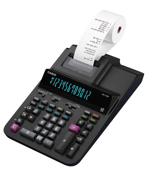 Ver Información de Calculadora 12 Dígitos con Impresora Casio DR-120R en MegaOffice.com.ve
