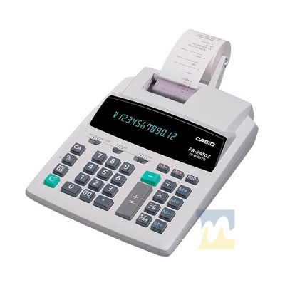 Ver Información de Calculadora 12 Dgitos con Impresora Casio FR-2650T en MegaOffice.com.ve