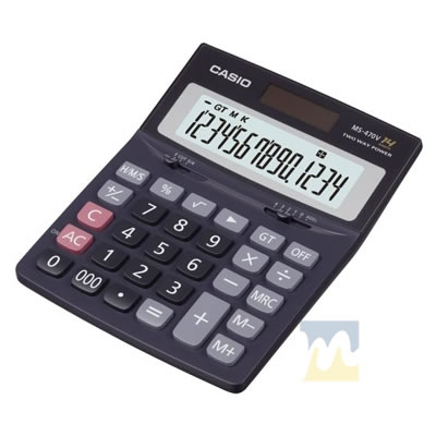 Ver Información de Calculadora 14 Dígitos de Mesa Casio MS-470V en MegaOffice.com.ve