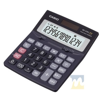 Ver Información de Calculadora 14 Dgitos de Mesa Casio MS-470V en MegaOffice.com.ve