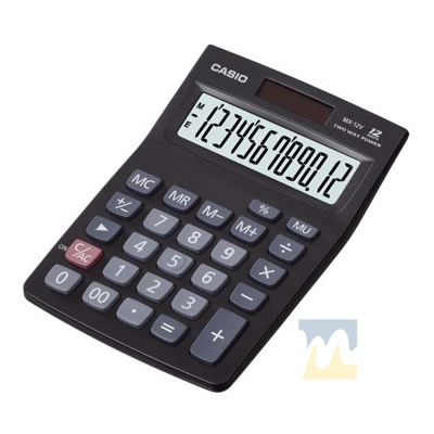 Ver Información de Calculadora 12 Dígitos de Mesa Casio MZ-12S en MegaOffice.com.ve
