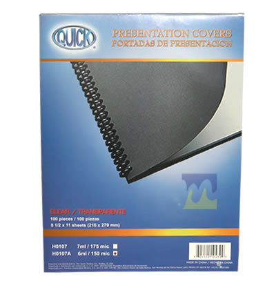 Tapa P/encuadernar Acetato