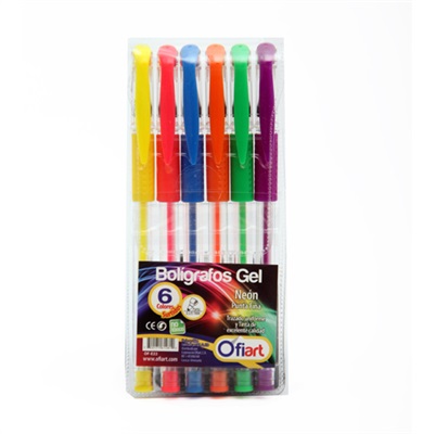 Ver Información de Bolgrafo Gel P/fina Ofiart Neon en MegaOffice.com.ve