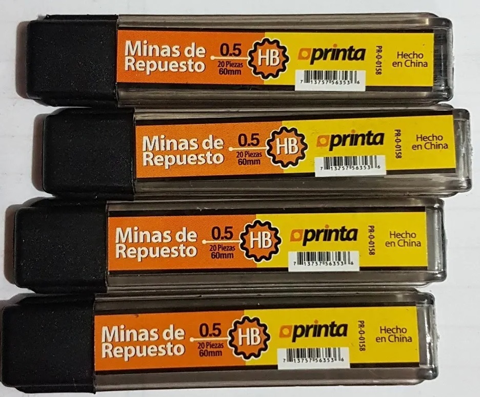 Ver Información de Minas 0,5 mm HB Printa en MegaOffice.com.ve