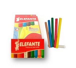 Ver Información de Plastilina Elefante Gigante  6 Colores (e) en MegaOffice.com.ve