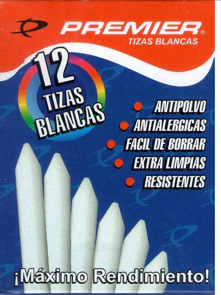 Ver Información de Tiza Antipolvo Premier Blanca x 12 en MegaOffice.com.ve