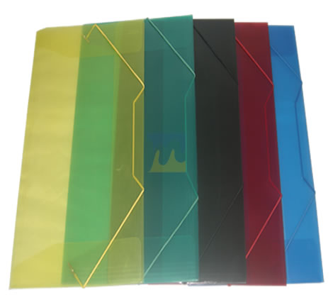 Carpeta con Liga Plástica t/oficio Unicolor