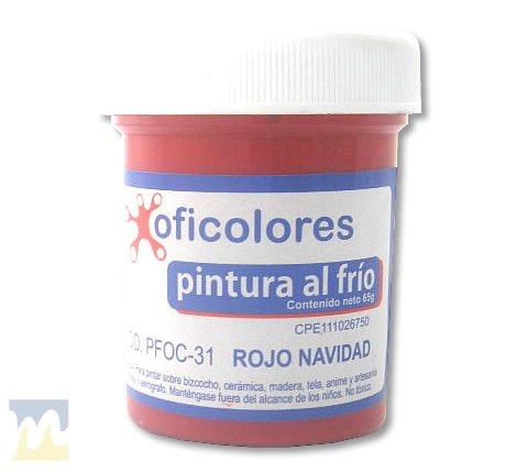 Ver Información de Pintura al Fro Rojo Navidad en MegaOffice.com.ve