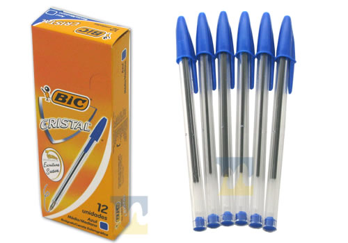 Bolgrafo P/media Bic Cristal Azul