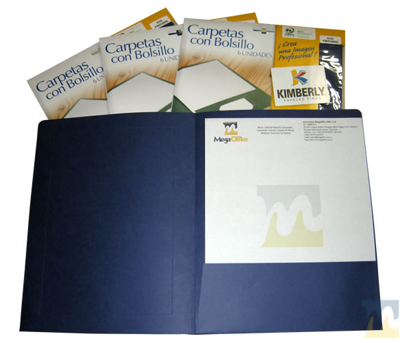Carpeta P/presentacin Kimberly con Bolsillo Azul Profundo