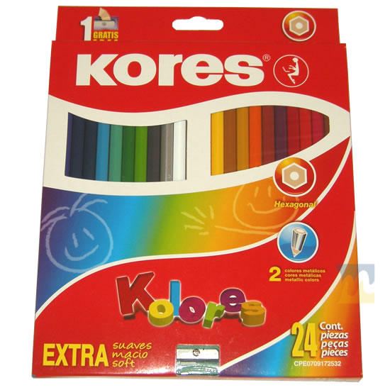 Plumas De Colores Kores Fancy Paquete X10 Piezas