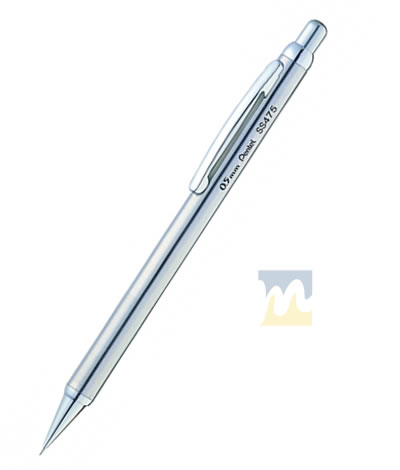 Portaminas 0.5 mm Pentel Retrctil Acero