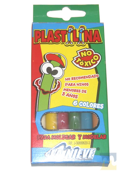 Plastilina La Nieve  6 Colores