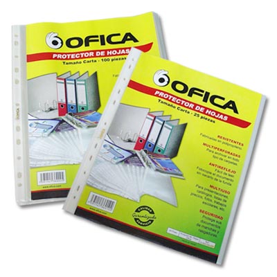 Hoja Protectora Ofica t/carta x 25