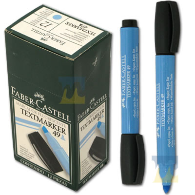 Marcador Resaltador Faber Castell Azul
