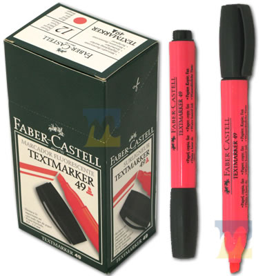 Marcador Resaltador Faber Castell Rojo