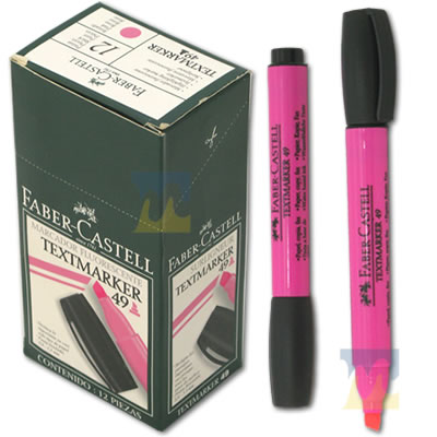 Marcador Resaltador Faber Castell Rosado
