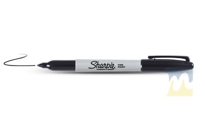 Marcador P/fina Sharpie Negro