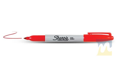 Marcador P/fina Sharpie Rojo