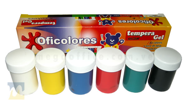 Ver Información de Tempera 6 Colores en MegaOffice.com.ve