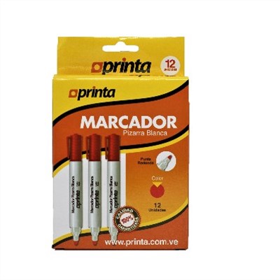 Ver Información de Marcador Pizarra Printa Rojo en MegaOffice.com.ve