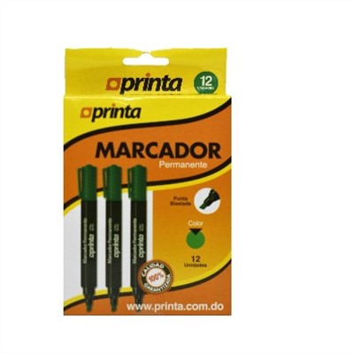 Ver Información de Marcador P/gruesa Printa Verde en MegaOffice.com.ve