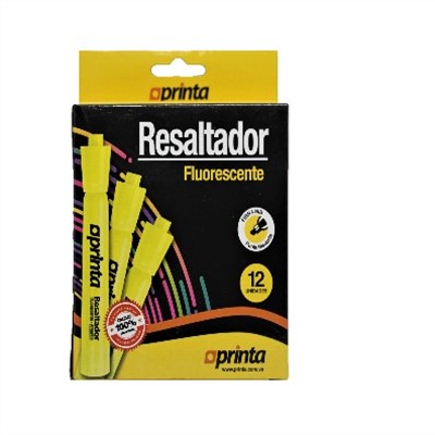 Ver Información de Marcador Resaltador Printa Amarillo en MegaOffice.com.ve