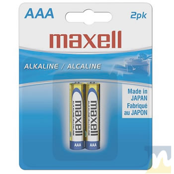 BATERIAS ALCALINAS MAXELL AAA (LR-03) - PAQUETE DE 4.